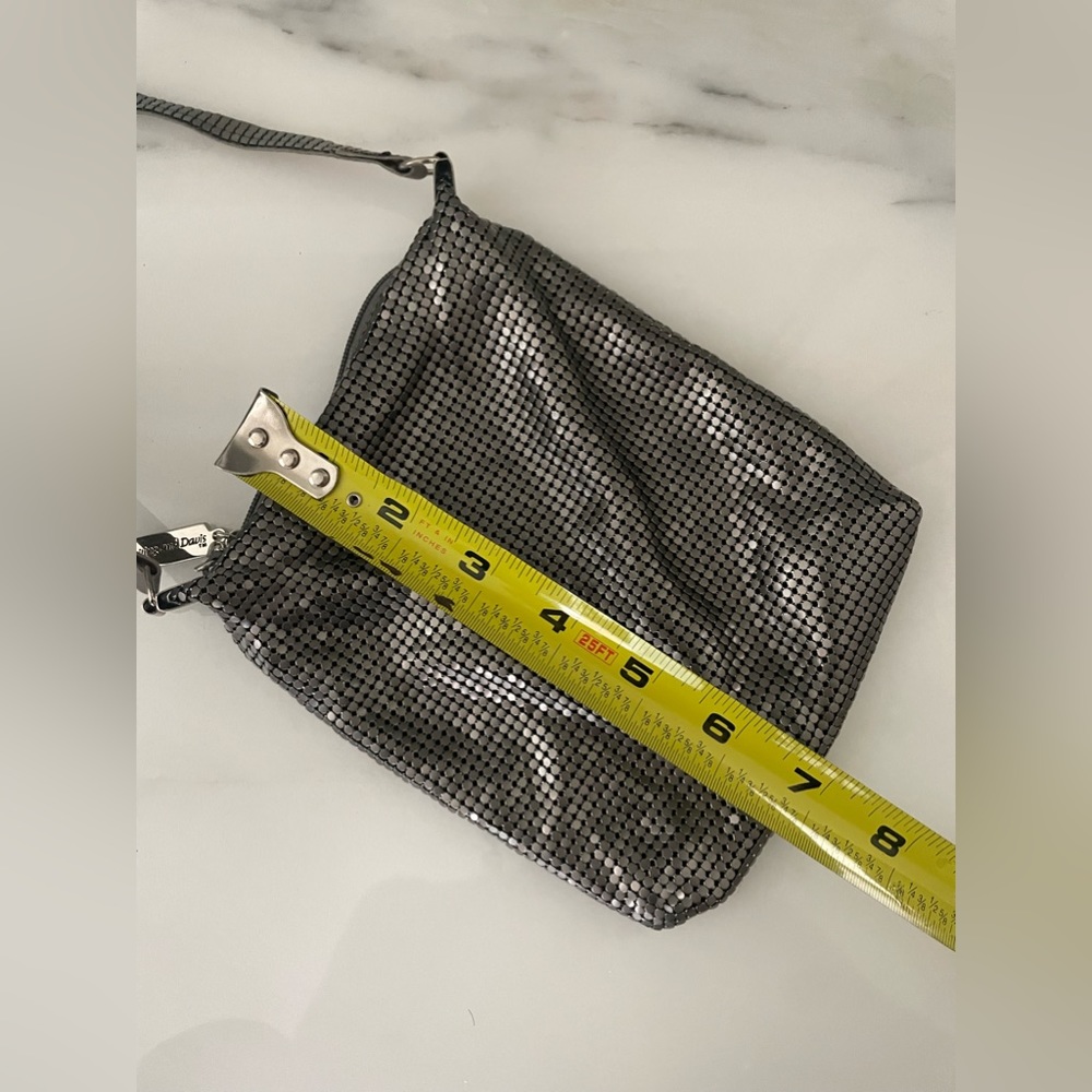 WHITING & DAVIS Gunmetal Metal Mesh Shoulder Bag - Picture 7 of 11